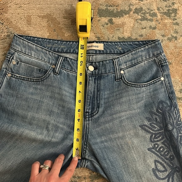 EUC Liverpool Jeans The Crop Boyfriend Embroidered Jeans size 6 / 28 - Picture 13 of 13
